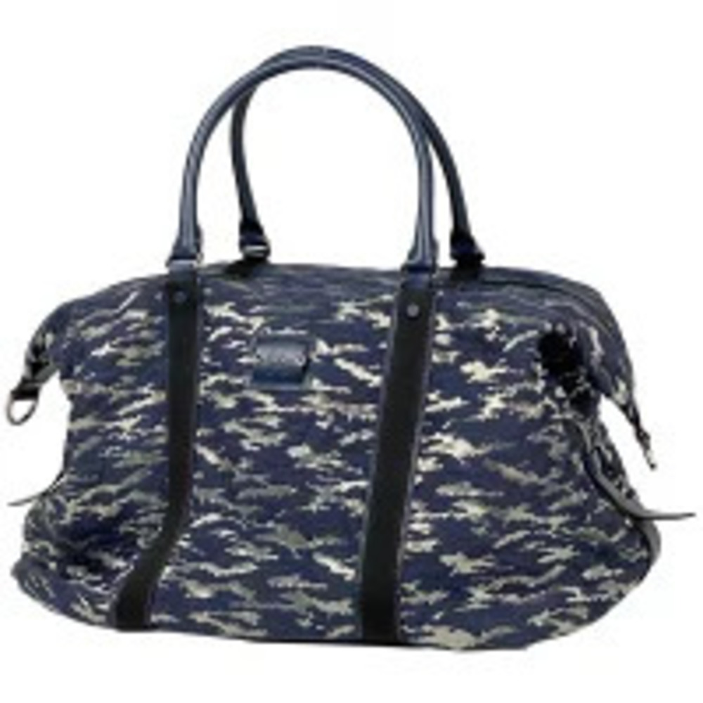 Christian Louboutin 2way Shoulder Bag all over Navy Blue silver